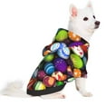 Disketp Easter Eggs2 Dog Hoodie Dog Clothes with Hat, Pet Winter
