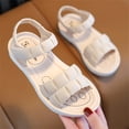 thumbnail image 7 of NOKIO Girls' Closed Toe Sandals Children Sandals Soft Flat Shoes Fashion And Comfortable Small Medium And Large Children Soft Bottom Waterproof Lightweight Baby Princess Sandals, 7 of 7
