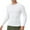White, variant on ShomPort Long Sleeve T-Shirt for Men High Elasticity Solid Color Crewneck Athletic Undershirt Breathable Base Layer Tops