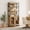 Oak, variant on WAMPAT Modern 72" Tall Library Bookcase with Glass Doors & Adjustable Shelves, Wood Bookcase with Storage Cabinet & Open Shelves for Home Office & Living Room, Oak