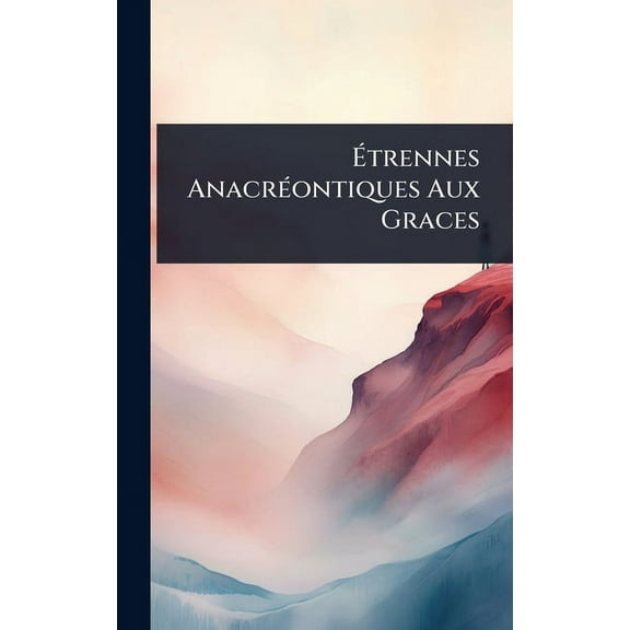 Ãtrennes AnacrÃ(c)ontiques Aux Graces, (Hardcover)