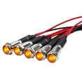 thumbnail image 2 of Pack Of 5 8Mm Metal Indicator Light Small Equipment Led 12V Sound Signal Light White Mingyqi, 2 of 10