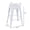 Light White + Set of 2 + Iron, variant on Space Saving Counter Height Bar Stools Set of 2, 24 Inch Backless Metal Bar Stools for Kitchen Island, Emerald Green Non-Stackable Detachable Easy Assembly