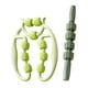 thumbnail image 3 of 2 rodillos de masaje circulares para piernas, herramienta de masaje de piernas de mano para entrenamiento y fitness. verde, 3 of 9