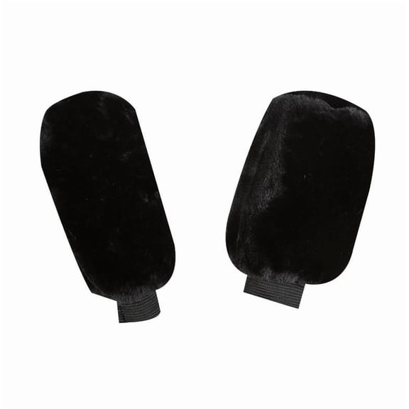 2 In 1 Soft Plush Cover Car Gear Shift Knob Handbrake Protective Sleeves