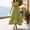 Army Green, variant on Mother Of The Bride Dresses for Women Formal Ladies Deep V Neck Ruffle Sleeveless Fitted Midi Army Green XL