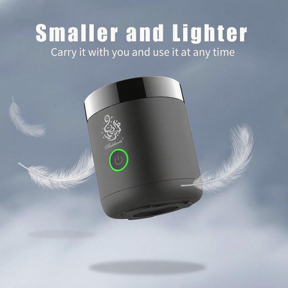 MUMQAQ Electric Bakhoor Burner, Portable Mini Incense, Rechargeable USB Aroma Diffuser,Aroma Diffuser Electric Arabic Incense Holder Muslim Home