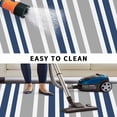 thumbnail image 5 of Navy Blue Grey Stripes Outdoor Rug for Patio/Deck/Porch, Non-Slip Large Area Rug 6 x 9 Ft, Simple Striped Lines Minimalist Indoor Outdoor Rugs Washable Area Rugs, Reversible Camping Rug Carpet Runner, 5 of 8
