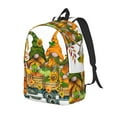 thumbnail image 1 of Disketp Thanksgiving Truck print Canvas Backpack Lightweight Travel Daypack Student Rucksack Laptop Backpack-Small, 1 of 5