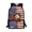 American Flag Baseball, variant on Yuyamidu Capybara Math 17 Inch School Backpack for Students, Large Capacity Laptop Daypack with Multiple Pockets for School, Travel, Daily Commute