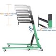 thumbnail image 2 of Topside Engine Creeper Adjustable 49.21-68.89 In High Top Automotive Creeper with 400 lb Capacity 6 Swivel Casters Foldable Garage Creeper Green, 2 of 8