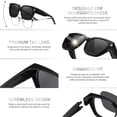 thumbnail image 4 of Gafas de Sol Polarizadas UV400 HAOLOTA para Usar Sobre Anteojos - Mujer y Hombre, 4 of 7