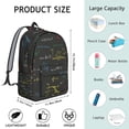 thumbnail image 4 of Scientific Formula School Backpack, Experiment Design, Biology Student School Bag, Science Classroom Travel Daypack, 4 of 5