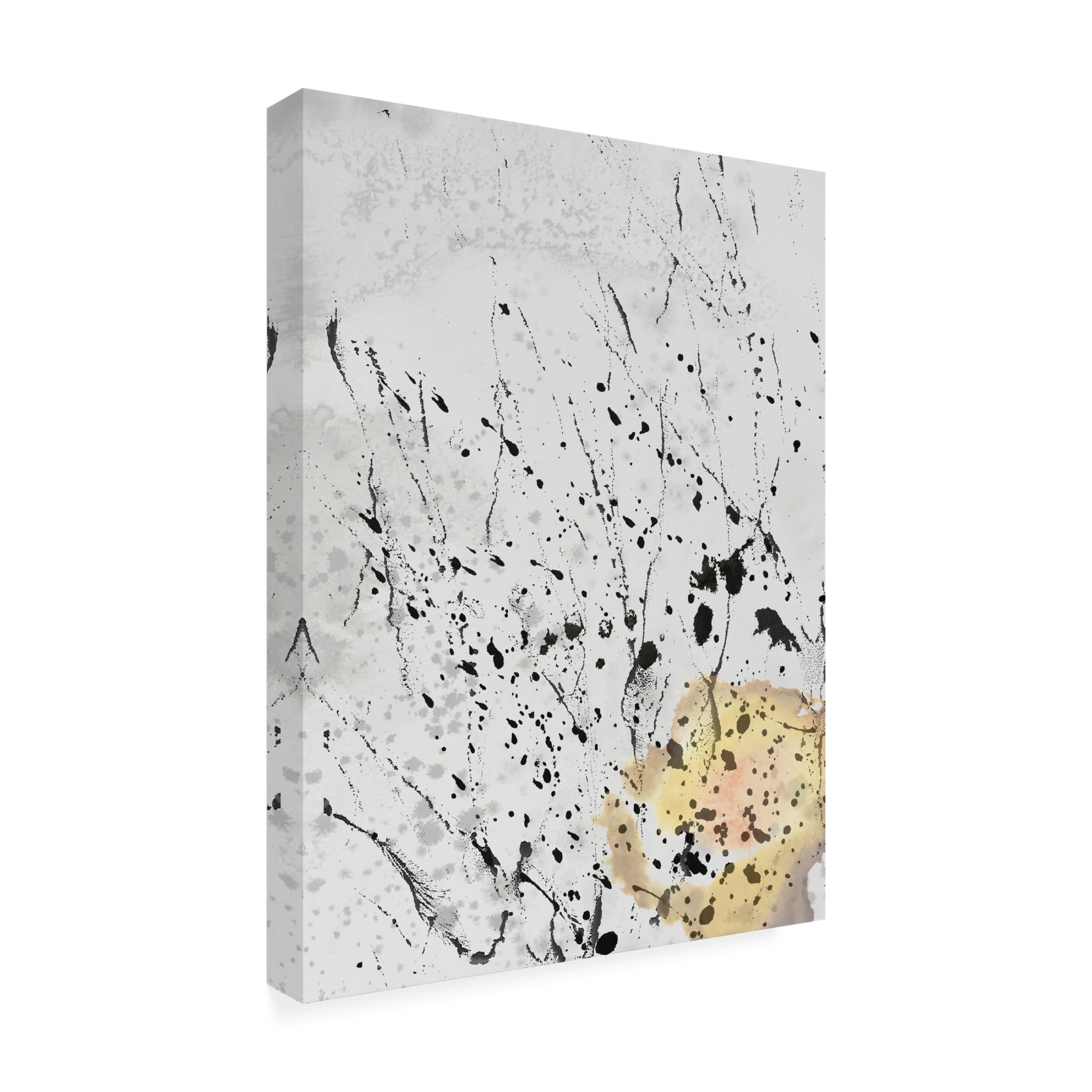 Canvas Wall Art - Maliq 'Layered Splash' Wall Art for Living Room, Bedroom, or Office Décor by Trademark Fine Art - 18 x 24 Inches