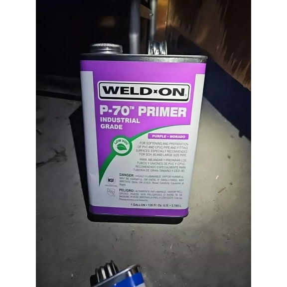 NEW Weld-On P-70 Purple Primer Pvc/Cpvc 1 Gallon 128oz New ( S1)