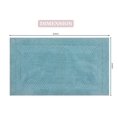thumbnail image 2 of Home Weavers Classy Bath Mat 100% Cotton Bathroom Rugs Set, Bathroom Decore, Washable Rug, Soft and Absorbent bath Rug, Kitchen Mat, Bath Mat Set, Bath Floor Mat Non Slip, 24"x40" Rectangle, Aqua, 2 of 9