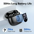 thumbnail image 4 of Wireless Earbuds, Bluetooth Headphones 5.4, Bass Boost 85%, 50Hrs Playtime Bluetooth Earbuds with 4 ENC Call Noise Cancelling Mics, IP7 Waterproof Sports Ear buds for Android iOS Black, 4 of 6