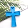 thumbnail image 2 of 2Pcs Cross Keychain Pendant Mold Casting Mold Silicone Cross Mold Crafts Making Mold for DIY, 2 of 4