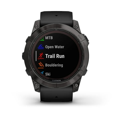 Garmin - fenix 7X Pro Sapphire Solar GPS Smartwatch 51 mm Fiber-reinforced polymer - Carbon Gray DLC Titanium