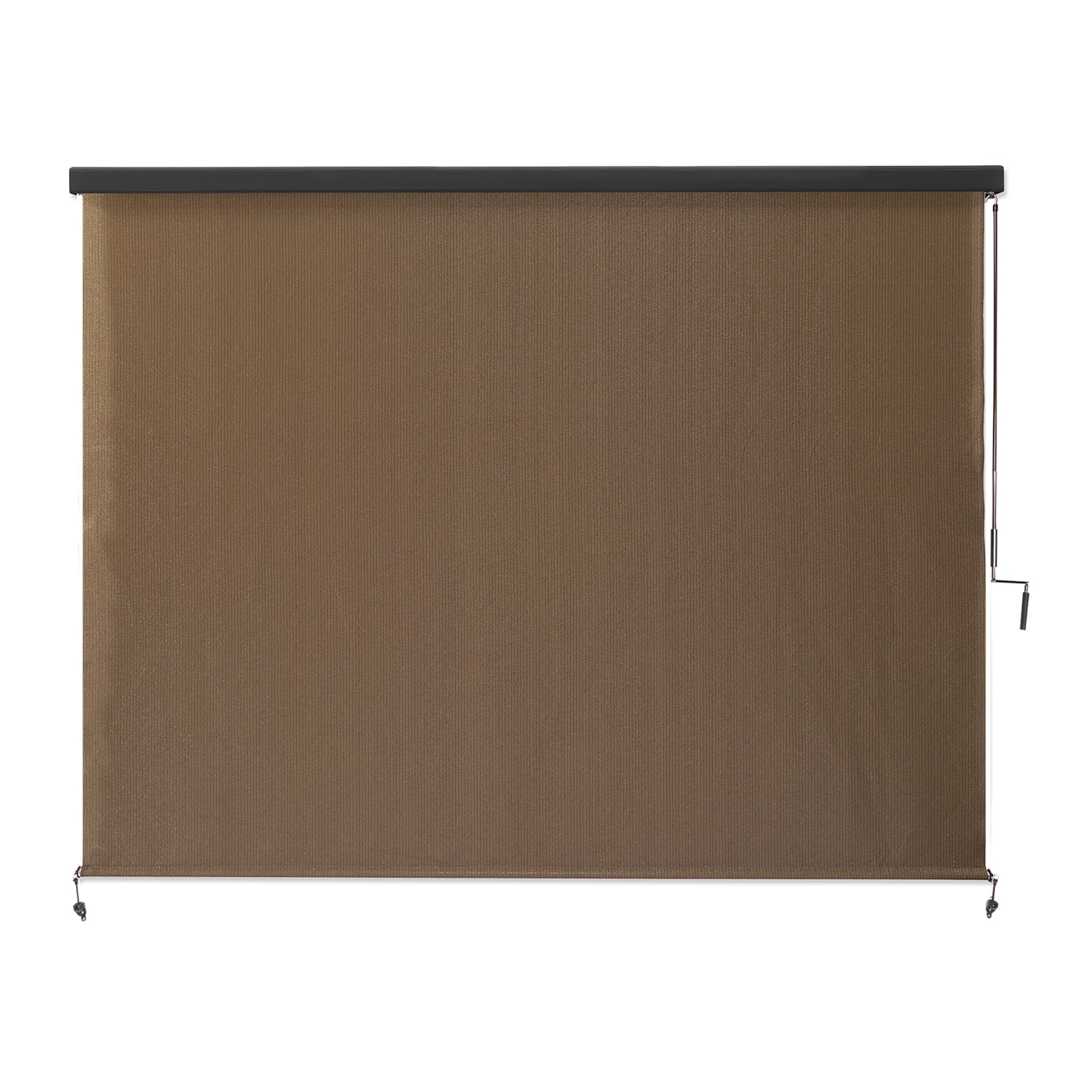 Coolaroo 72" x 96" Crank Operated Brown Roller Sun Shade