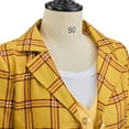 thumbnail image 5 of Clueless Cher Cloth Women's Yellow Plaid School Uniform Suit Jacket Shirt Vest Skirt Set Halloween Outfit, 5 of 8