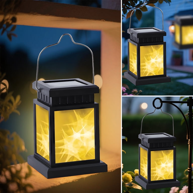 Rirool Outdoor Solar Lanterns 2 Pack With 3D Star Pattern photo 5