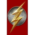 thumbnail image 2 of Men's Zack Snyder Justice League The Flash Logo  Graphic Tee Red Large, 2 of 5