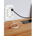 thumbnail image 4 of 2pack De Toma Corriente Multicontactos Charging Essentials Color Blanco, 4 of 4