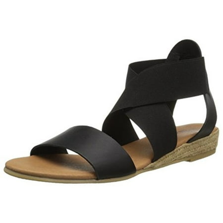 

André Assous Womens Malta Leather Open Toe Casual Strappy Sandals