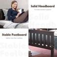 thumbnail image 6 of Giantex Wood Bed Frame,  Bed Mattress Foundation w/Headboard & Footboard, No Box Spring Needed, Twin Size, 6 of 8