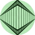 thumbnail image 1 of Ahgly Company Machine Washable Indoor Round Transitional Mint Green Area Rugs, 6' Round, 1 of 7
