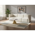 thumbnail image 2 of Meridian Furniture Quincy Cream Velvet Modular Sofa, 2 of 27