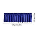 thumbnail image 2 of Solid Color Window Valance Cottage Style Curtain Rod Pocket Decoration Light Blocking Curtain for Kitchen Living Room 137x45cm, Polyester, Versatile, Durable, Easy to Match, 2 of 7