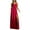 Cardinal, variant on CITY STUDIO Womens Blue Slitted Pocketed Spaghetti Strap V Neck Full-Length Fit + Flare Prom Dress 5