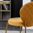 thumbnail image 2 of Roundhill Furniture Amoa Dining Chair, Set of 2, Yellow, 2 of 15