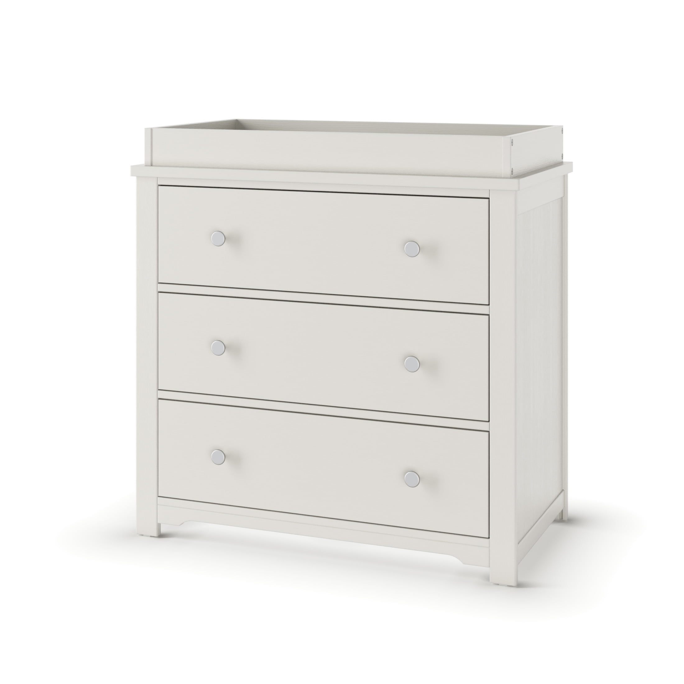 Child Craft Woodland Toddler Bed and Dresser Bedroom Set, Low to Ground Design, Brushed Cotton, 2-Piece