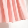 thumbnail image 6 of Teen Girls Summer Cute Dresses with Neck Tie School Peter Pan Collar Dress Short Sleeve High Waist Ruffle Dress Pink, 16 Years, 6 of 7