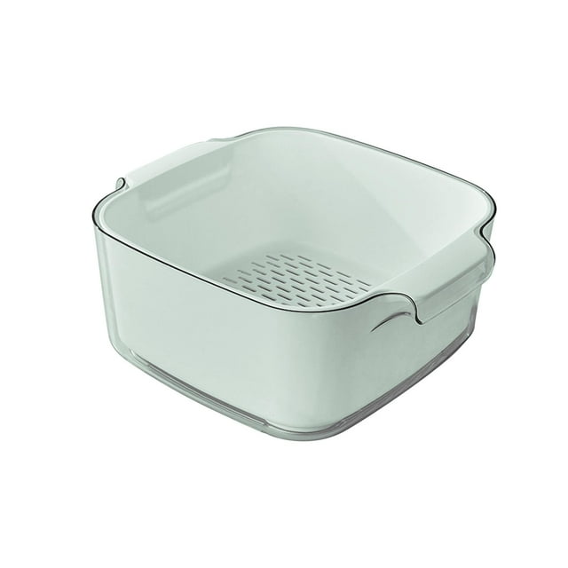 Colador de cocina, juego de cuencos, colador desmontable, recipiente multiusos para cocina Verde claro