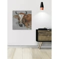thumbnail image 5 of Parvez Taj Big Brown Cow Canvas Wall Art, 5 of 5