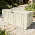 thumbnail image 2 of 75 Gallon Outdoor Waterproof Storage Box with Flip-Top Lid, Heavy-Duty Deck Box Suitable for /Outdoor Use - Plastic, 2 of 4