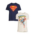 thumbnail image 2 of DC Comics Superman Men's & Big Men's Graphic Tee Shirst, 2-Pack, S-3XL, 2 of 6