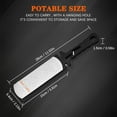 thumbnail image 3 of Diamond Sharpening Stone,400/1000 Grit Handheld Double-Sided Diamond Sharpener 5 in 1 Honeycomb Surface Knife Sharpener Plate Whetstone with Ceramic & Tungsten Steel Scissor Slot,Black, 3 of 7