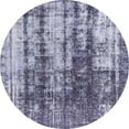 thumbnail image 1 of Ahgly Company Machine Washable Indoor Round Abstract Blue Angel Blue Area Rugs, 8' Round, 1 of 7