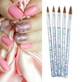 thumbnail image 3 of Eosunjian 5Pcs/Set Nail Art Liner Soft Fur Nail Painting Acrylic Painting Brush Pen Tools for Beauty, 3 of 11