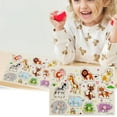 thumbnail image 2 of RUIG Wooden Peg Puzzles for Toddlers 1-5, Alphabet Number Shape Blocks Preschool Educational Pegged Board for Kids 1 2 3 4 5 Years Old Christmas Birthday Gifts, 2 of 9