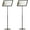 Black, variant on M&T Displays Pedestal Sign Holder Floor Stand w/Telescoping Post & Easy Open Poster Frame 8.5x11 and 11x17 (Black, 11x17)
