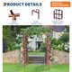 thumbnail image 3 of QinaQin Arco de jardín de madera de 85 pulgadas, fabricado en abeto sólido, enrejado para plantas trepadoras y decoración de bodas o patio, 3 of 6