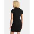 thumbnail image 3 of No Boundaries Ribbed Polo Mini Dress, Women’s, 3 of 5