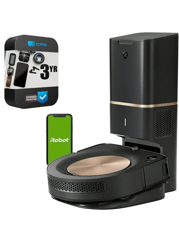 iRobot Roomba s9 Plus Self-Emptying Robot Vacuum Bundle with 3-Year Accidental Warranty