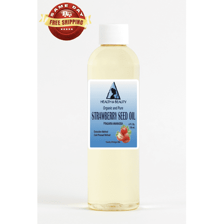 Strawberry seed oil refined organic by HEALTH & BEAUTY 100% pure natural 4 oz